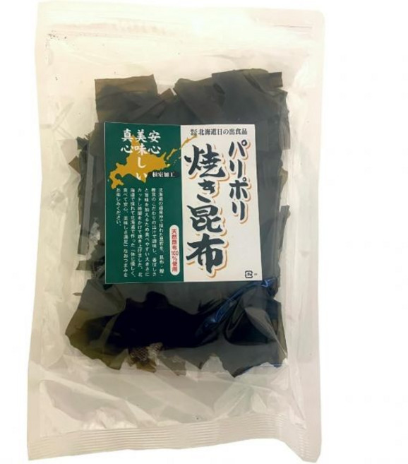 일본 히노데 식품 홋카이도 바삭하게 구운 다시마 간식 45g 534496
