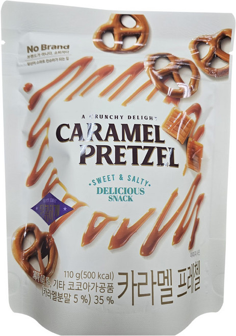 노브랜드 카라멜 프레첼 nobrand CARAMEL PRETZEL, 3개, 110g