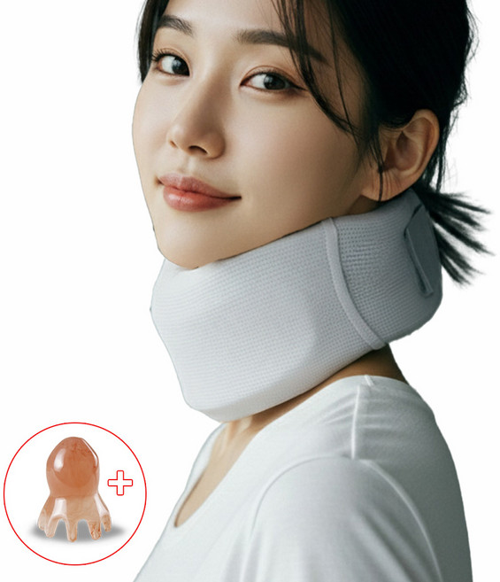 다두이다 고밀도폼 기내용 여행용 목보호대 목쿠션 거북목 지지대, 1개