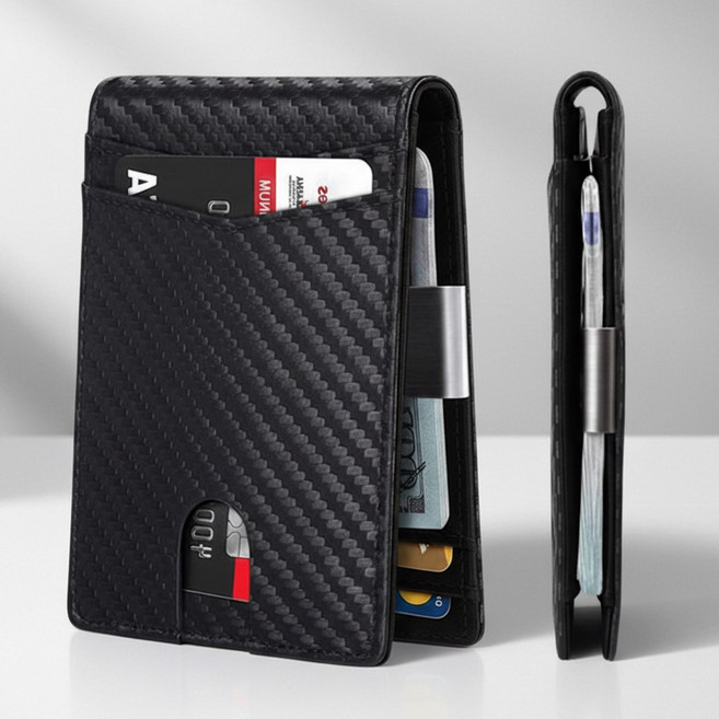 픽커리 RFID 차단 남성 지갑 반지갑