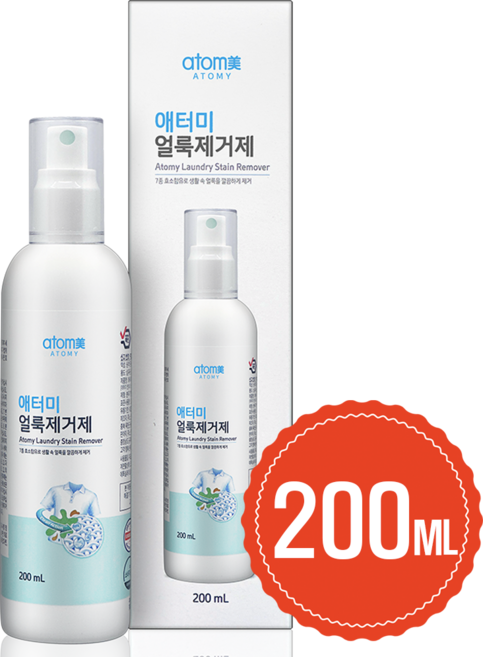 애터미 프리미엄 얼룩제거제 7가지 효소함유, 1세트, 200ml