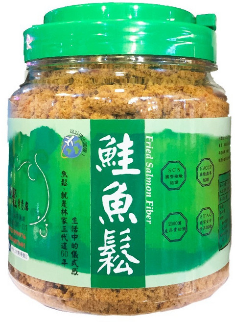 林太太魚鬆專賣店 鮭魚鬆 大罐魚鬆系列 酥鬆美味 佐餐良伴, 600g, 1個