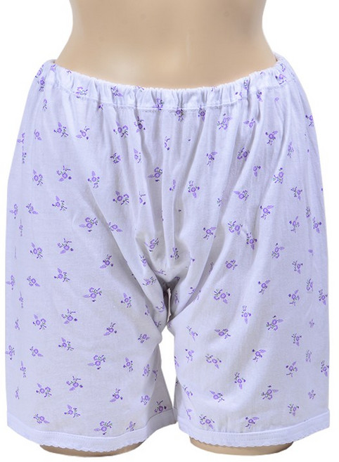 [삼신][꽃나염팬티] BIG SIZE 여성 꽃나염 순면 할머니 팬티 겸 사각속바지 5매