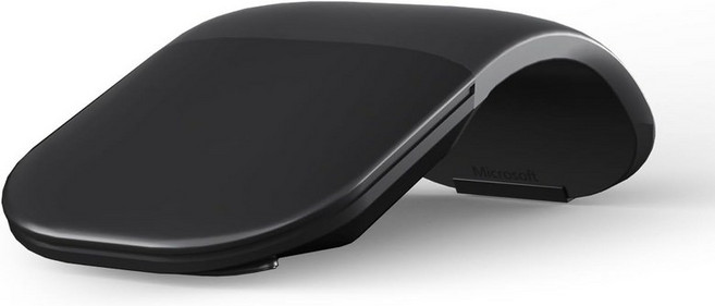컴퓨터MacOS노트북용 Microsoft Surface FHD001 폴더블 휴대용 마우스 사일런트 폴딩 아크블랙와 호환되는 아크 터치, BLACK