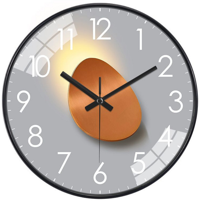 리빙쉘 모던 일루미네이트 30센치 12인치 초저소음 벽시계, 4