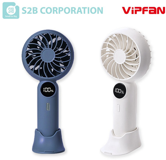 VIPFAN V04 휴대용 LED 선풍기, 1개