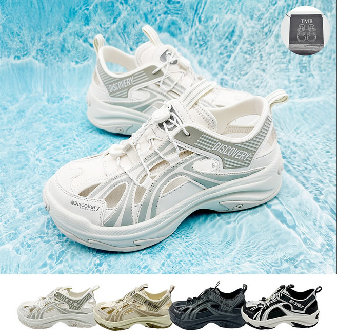 디스커버리 발볼넓은 발편한 샌들 여름 신발 커플 스니커즈 WVSD TMB파우치