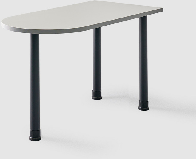 퍼스 1200 U탁 사이드테이블, 블랙프레임, 그레이, 선택:블랙프레임 / 선택2:그레이