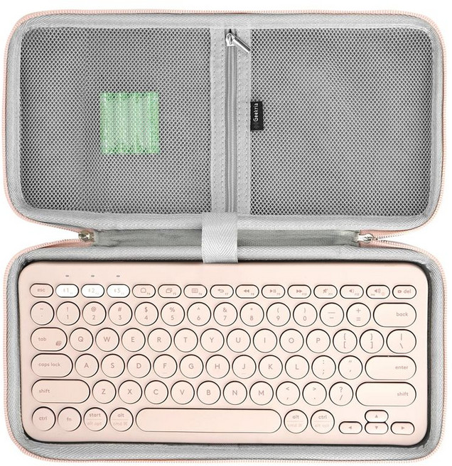 TOCCOOL 키보드 여행용 그래파이트 페블 K380로지텍 케이스 보호 K380s 키 호환, 1, C. 핑크