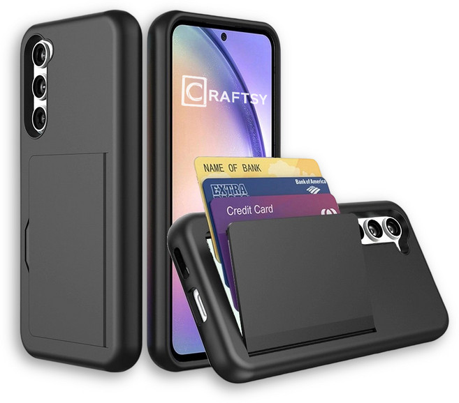 Craftsy 삼성 S21/S22/S23/S24/S25 시리즈 폰케이스 카드지갑 3장수납 케이스