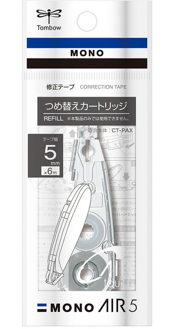 톰보우 모노 에어 펜 타입 수정 테이프, 리필, 10개