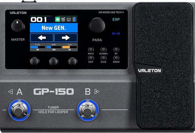 Valeton GP-150 멀티 이펙트 프로세서 멀티 이펙터, 1개