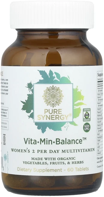 정말좋습니다 Pure Synergy Vita-Min-Balance™ 여성용 2 퍼 데이 종합비타민 60정 빠르게배송해드릴게요 - 쿠팡