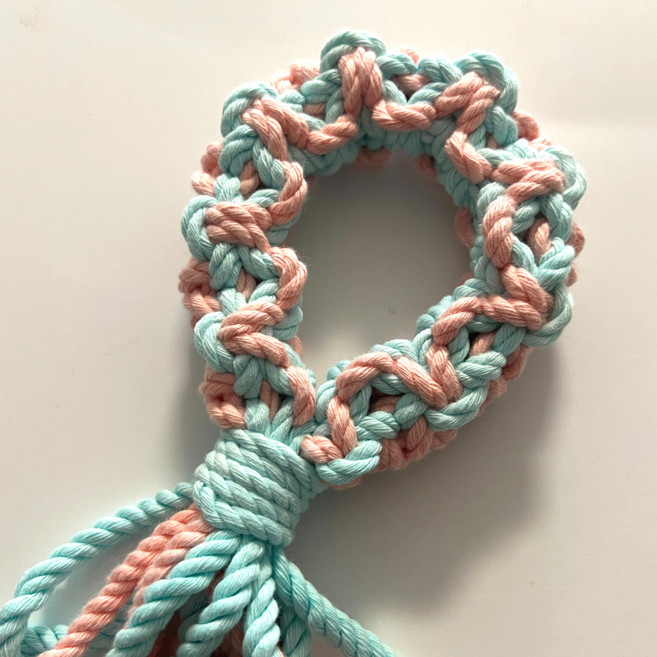 위니 강아지 터그 장난감 핸드메이드, 1개, 솜사탕