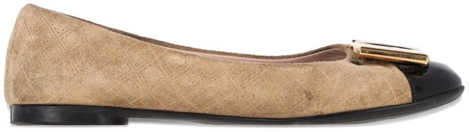 페라가모 중고 캡 토 보우 발레리나 슈즈