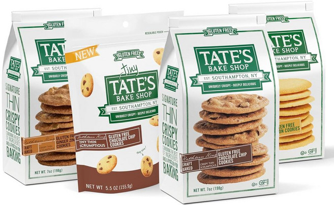 Tate's Bake Shop 글루텐 프리 쿠키 버라이어티 팩 Lemon Ginger Zinger Chocolate Chip and Tiny Chocolate Chip Coo, 1개