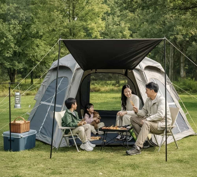 제나디자인 헥사온 원터치텐트 5인용텐트