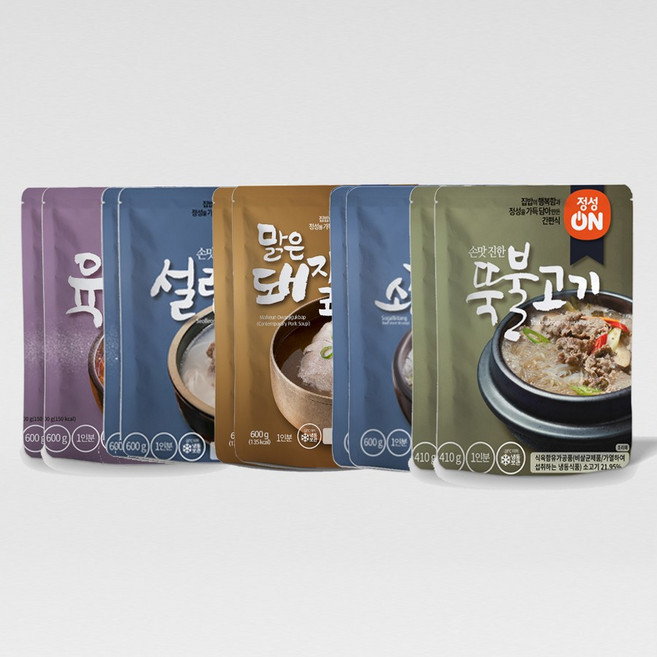 [후레쉬] Fresh 초원식품 간편조리 즉석탕 5종 x각2봉 (총10봉 육개장+설렁탕+맑은돼지국밥+소갈비탕+뚝불고기), 상세 설명 참조, 상세 설명 참조, 상세 설명 참조