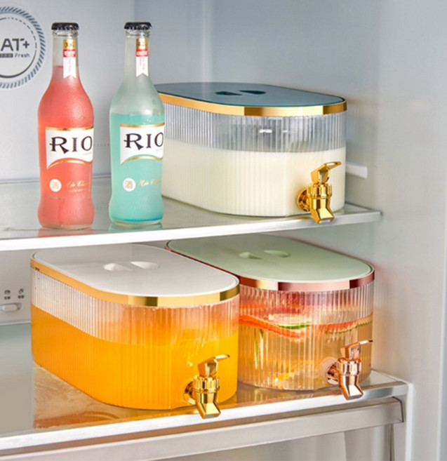 생수디스펜서 칵테일 5.3L대용량 물 워터 과일차, 민트, 1개, 5.3L