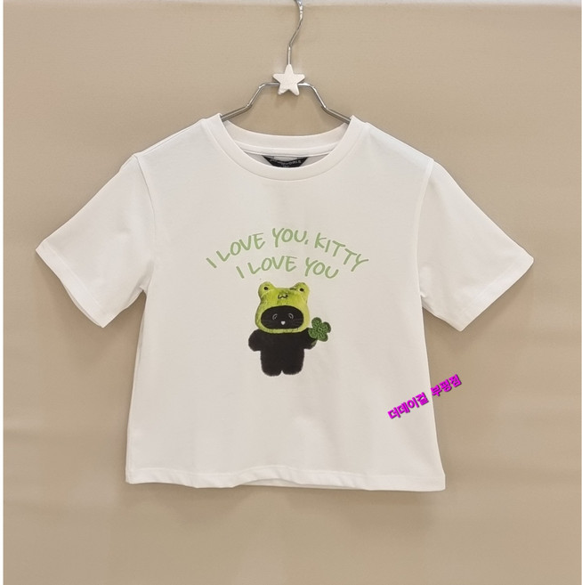 더데이걸 부평점 시원한 쿨소재에 귀여운 그래픽 포인트로 산뜻하고 발랄하게 입는 여아 크롭 반팔티