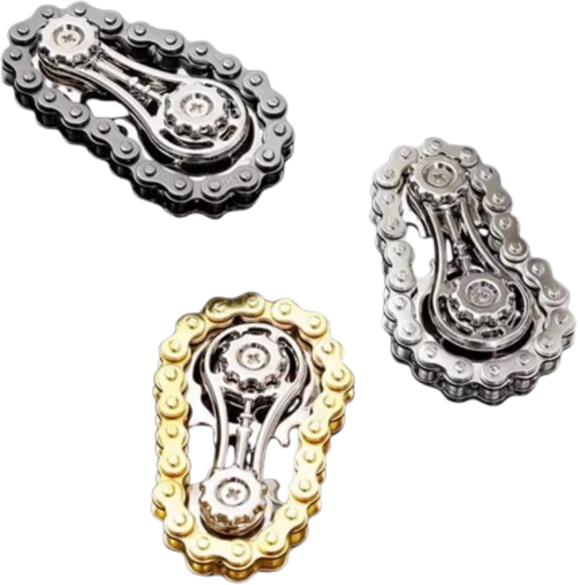 解壓玩具 紓壓神器 療癒小物 指尖運動, 1個, 金屬齒輪指尖陀螺-隨機不挑色