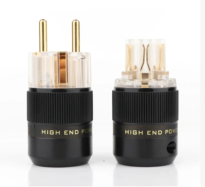 고품질 슈코 EU 전원 플러그 남성 여성 전원 플러그 24K 금도금 HIFI DIY 029 079 046 078 프리미엄 오디오, 10 078T