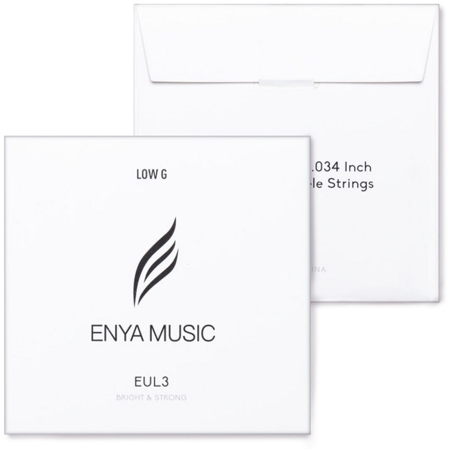 Enya 우쿨렐레 로우 G 스트링 플루오로 카본 황동 상처 소프라노 콘서트 테너, Fluorocarbon Low G, 1개