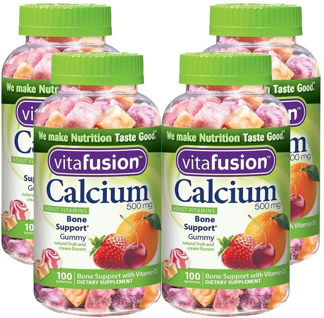 비타퓨전 칼슘 500mg 100구미, 100정, 4개 - 쿠팡