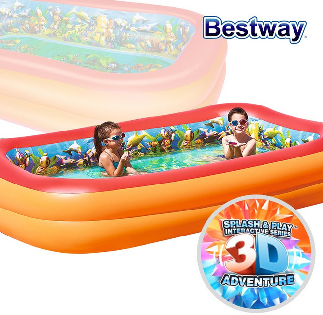 BW 54114 3D스프레쉬앤플레이 에어풀장/물놀이풀장