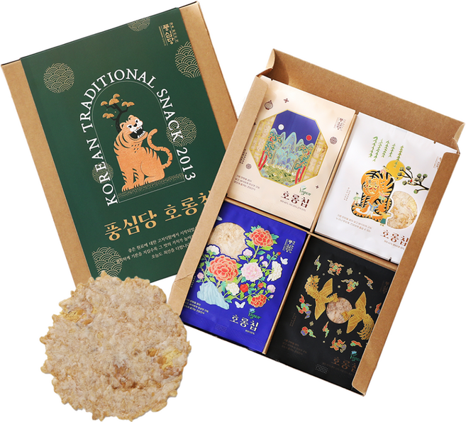 풍심당 호롱칩 국내산 누룽지칩 선물세트 새해 선물 설 선물 선생님 선물, 1개, 340g