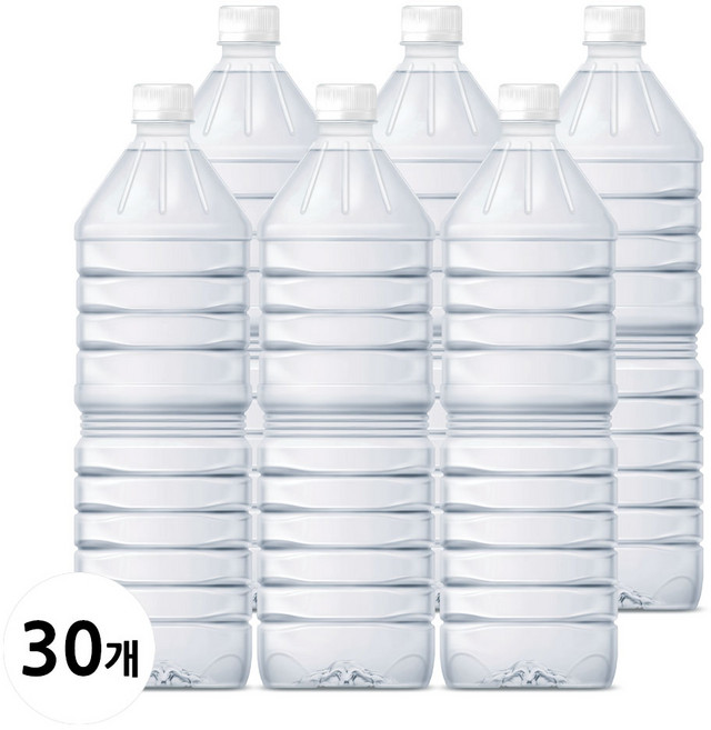 물하나 지리산 ECO 생수 무라벨, 2L, 30개