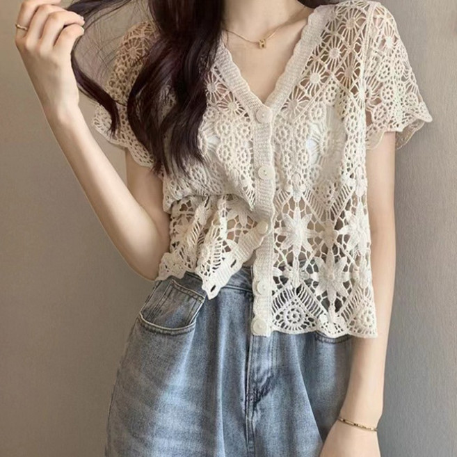 루나 크로셰 내츄럴 가디건 2종