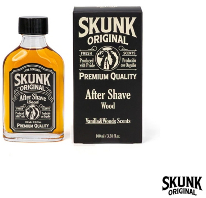 Skunk Original Wood After Shave 鬍後保養液 香草與木質香, 1個, 100ml