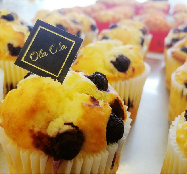 [쌀빵 오라오라] No밀가루/갓 구워 오후발송-익일배송/ 생생 블루베리 크림치즈 쌀머핀 1팩(6개입), 1개