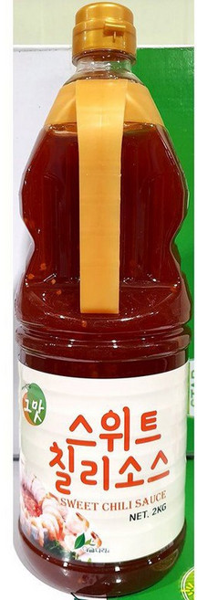 2KG 대용량 스위트칠리소스 월남쌈 양념장 닭강정 닭꼬치소스 업소용 닭발 음식점 식당 푸드트럭 달달한, 1개