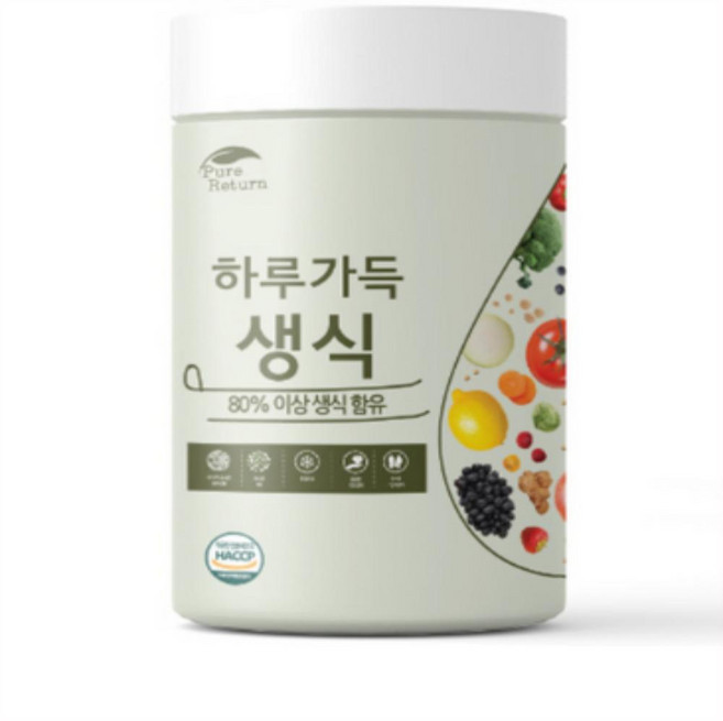 퓨어리턴 하루가득 생식 분말, 840g, 2개