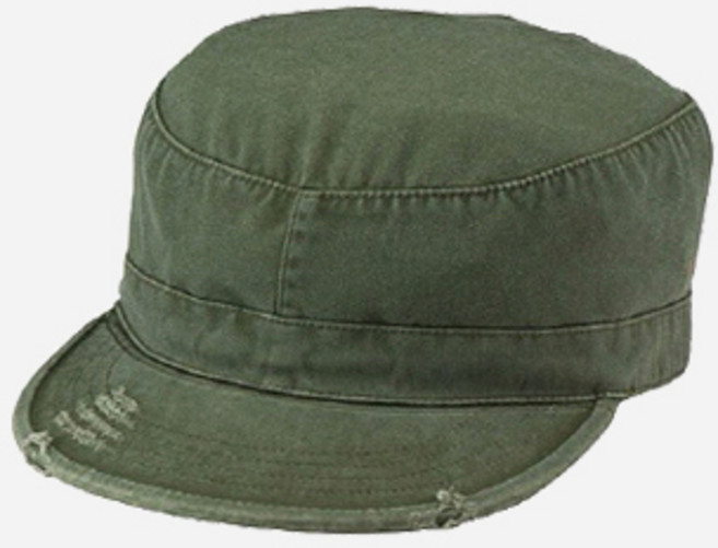 [로스코/국내배송] VINTAGE SOLID OLIVE FATIGUE CAP 군모