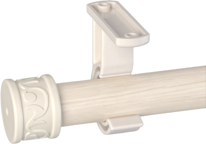 모던뷰 커튼봉 25mm 모던 거실 창문 길이조절 커텐봉 세트, [아이보리]