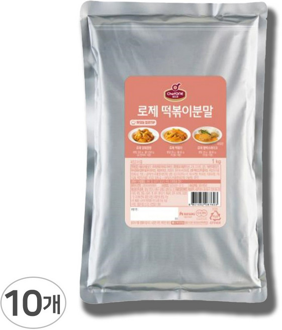 쉐프원 로제 마라 떡볶이분말, 10개, 1kg