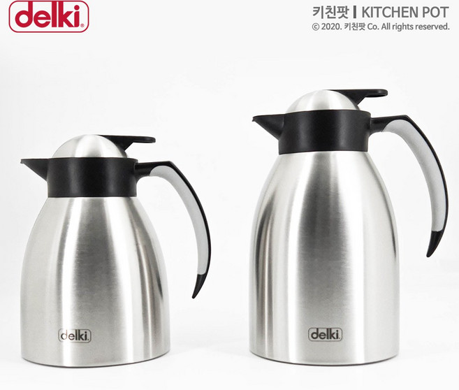 스텐 27종 진공 보온 주전자 1L 1.5L STS 304 이중 보냉 물통 물병 업소용 식당 DKL CK10 DKL CK15, 1개