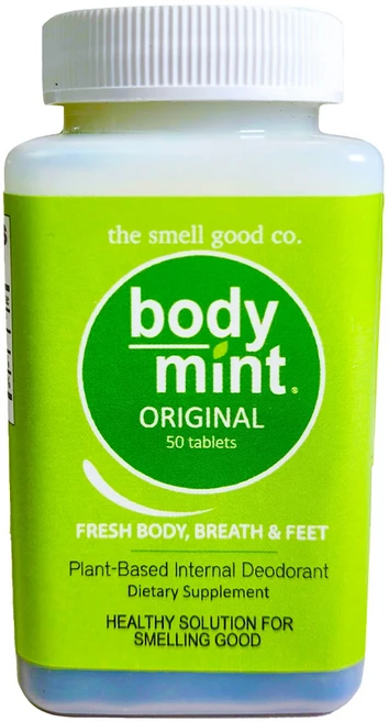Body Mint 바디 민트 오리지널 식물성 인터널 데오드란트 50 타블렛, 1개, 50정 - 쿠팡