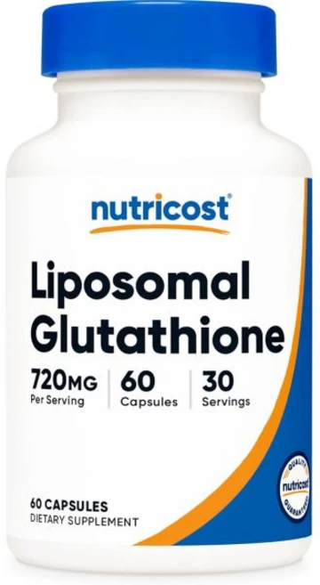 뉴트리코스트 Nutricost Liposomal Glutathione Supplement 60 Capsules 720 mg Per Serving - Vegan GMO-Fre, 뉴트리코스트 Nutricost Liposomal Glu, 1개 - 쿠팡