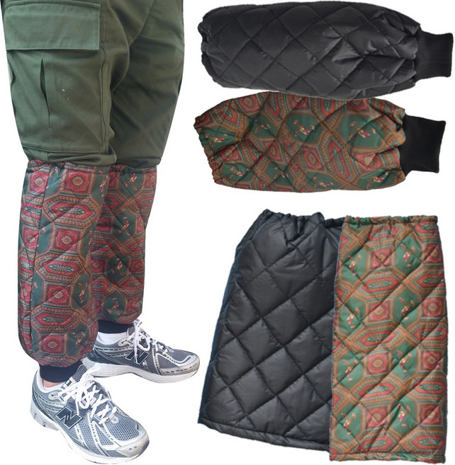 [핸더스] 국산 깔깔이 방수 발토시, 일자형, 블랙, 1개