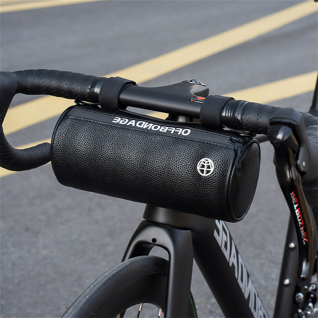 자전거 핸들 가방 로드 핸들바 백 짐가방 프론트 파우치, 1개, 블랙