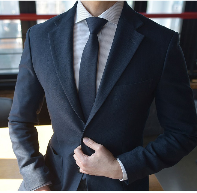 어버너 넥타이 체크 수트원단 국산 자동넥타이