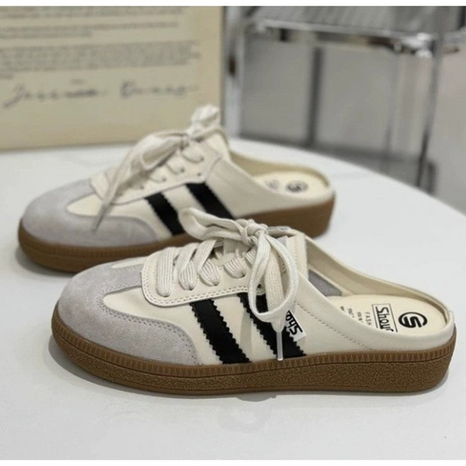 발편한 여성 스니커즈 뮬 블로퍼 슬립온 운동화