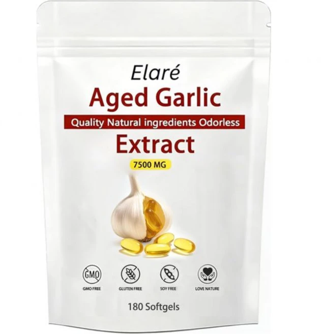 Elare Aged Garlic Extract - 7500mg Odorless Garlic Extract Capsules | Non-GMO Gluten-Free |180, Elare Aged Garlic Extract - 75, 1개 - 쿠팡