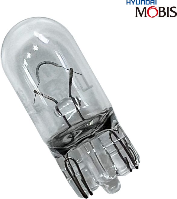 현대모비스 번호판등 전구 번데기 램프 12V 5W 현기스토어, T10, 2개