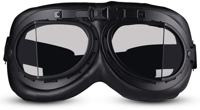 오토바이 헬멧 독일 가죽 스타일 파일럿 오픈 페이스 레트로 하프 크루즈 DOT 인증 S-XXL, 02 XL, 01 316 A