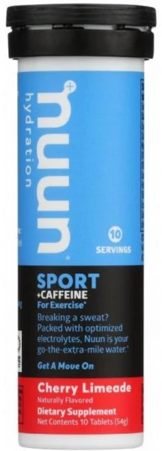 누운 에너지: 체리 라임에이드 전해질 + 카페인 정제 (6통 각각 10정) - 쿠팡